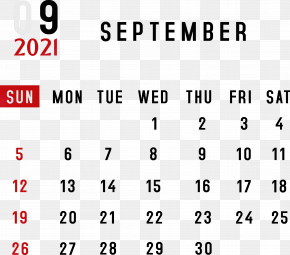 September 2021 Calendar transparent PNG - StickPNG