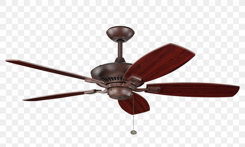 Light Fixture Kichler Canfield Ceiling Fans, PNG, 1200x720px, Light, Blade, Bronze, Brushed Metal, Ceiling Download Free