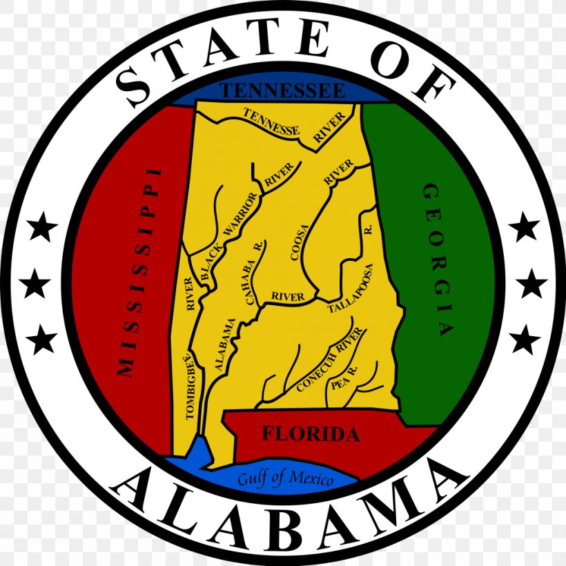 Seal Of Alabama Tax Official Public Policy, PNG, 1000x1000px, Alabama, Area, Brand, Financial Regulation, Law Download Free