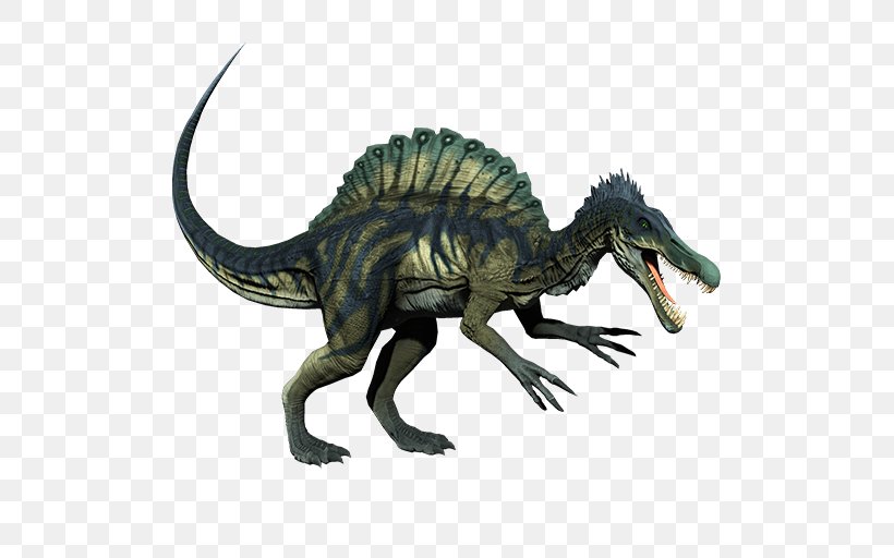 Spinosaurus Tyrannosaurus Primal Carnage: Extinction Velociraptor, PNG, 512x512px, Spinosaurus, Animal Figure, Carnotaurus, Dilophosaurus, Dinosaur Download Free