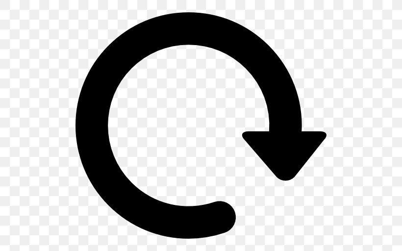 Clockwise Rotation Arrow Circle, PNG, 512x512px, Clockwise, Black And White, Body Jewelry, Cartesian Coordinate System, Crescent Download Free