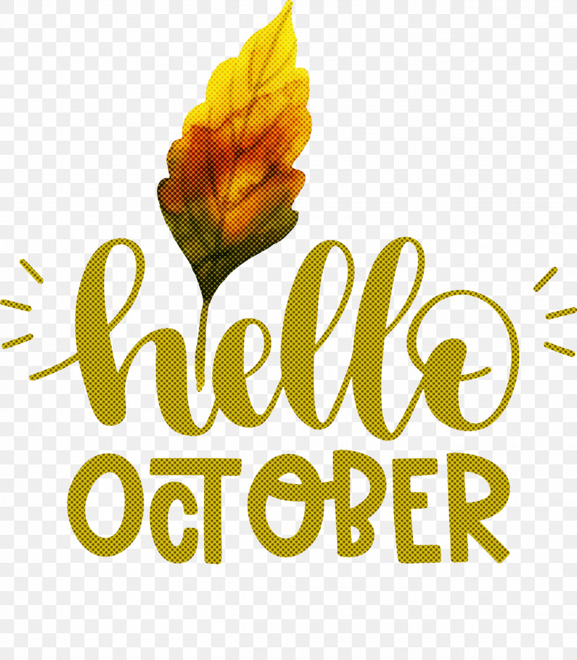 Hello October October, PNG, 2621x2999px, Hello October, Biology, Cut Flowers, Flower, Logo Download Free