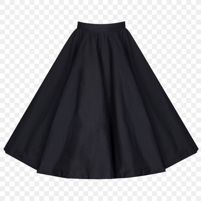 Skirt Polka Dot Clothing Pleat Fashion, PNG, 1000x1000px, Skirt, Aline, Black, Clothing, Clothing Sizes Download Free