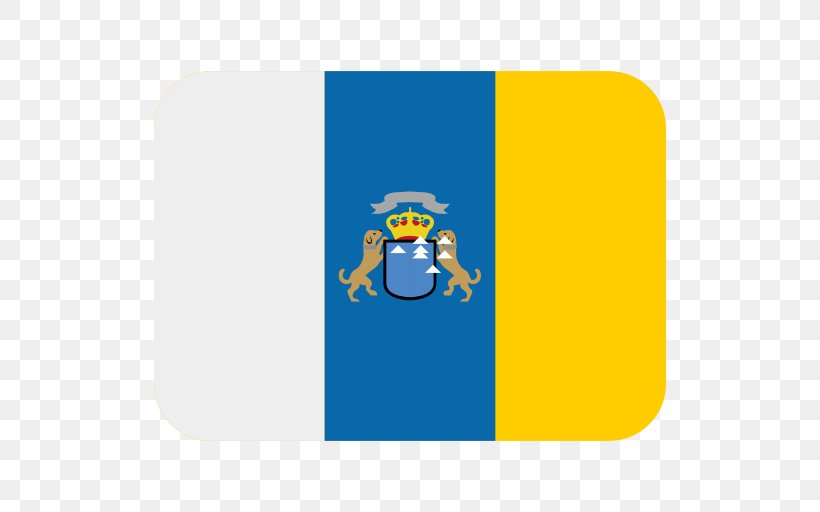Flag Of The Canary Islands Emoji State Flag, PNG, 512x512px, Canary Islands, Area, Brand, Electric Blue, Emoji Download Free