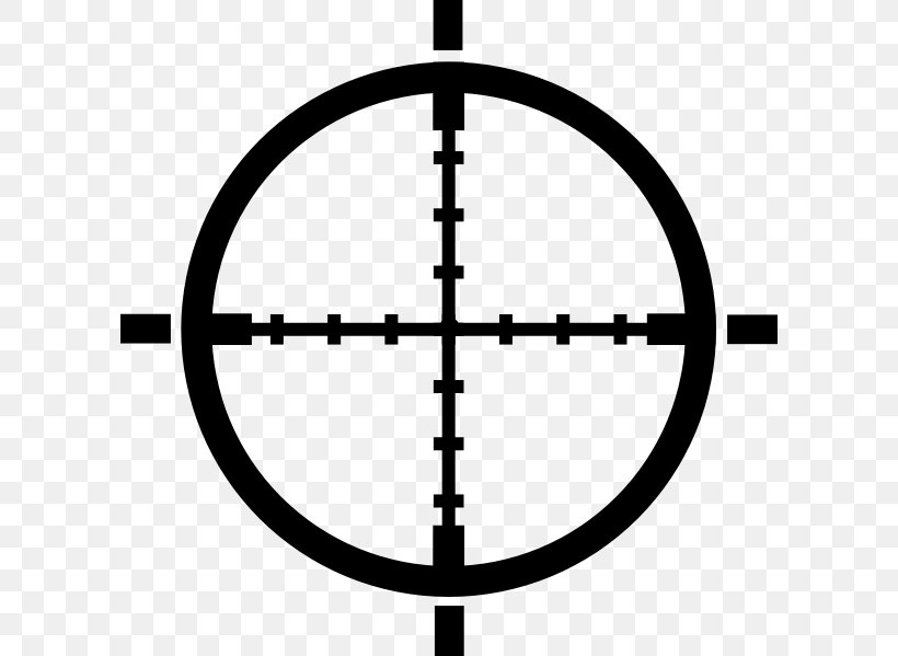 Reticle Telescopic Sight Clip Art, PNG, 600x599px, Reticle, Black And White, Blog, Royaltyfree, Symbol Download Free