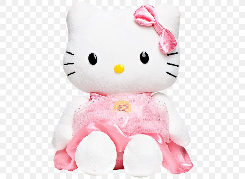 Plush Stuffed Animals & Cuddly Toys Hello Kitty Лунтик, PNG, 485x600px, Watercolor, Cartoon, Flower, Frame, Heart Download Free