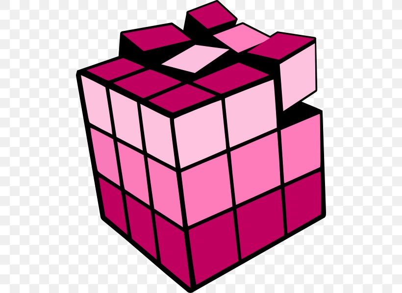 Rubik's Cube Three-dimensional Space Clip Art, PNG, 510x598px, 3d Computer Graphics, Rubik S Cube, Color, Cube, Magenta Download Free