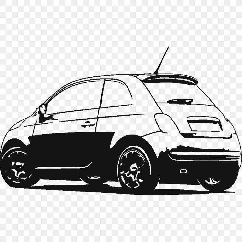 Car Door Fiat 500 Motor Vehicle, PNG, 1000x1000px, Car Door, Automotive Design, Automotive Exterior, Black And White, Brand Download Free