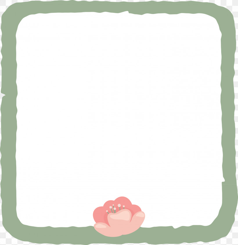 Flower Frame, PNG, 2915x3000px, Flower Frame, Cartoon, Dog, Film Frame, Green Download Free