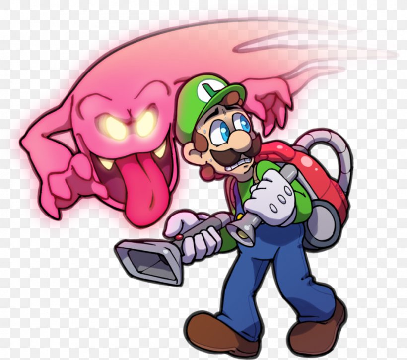 Luigi's Mansion 2 Mario Bros. Paper Mario, PNG, 950x841px, Watercolor, Cartoon, Flower, Frame, Heart Download Free