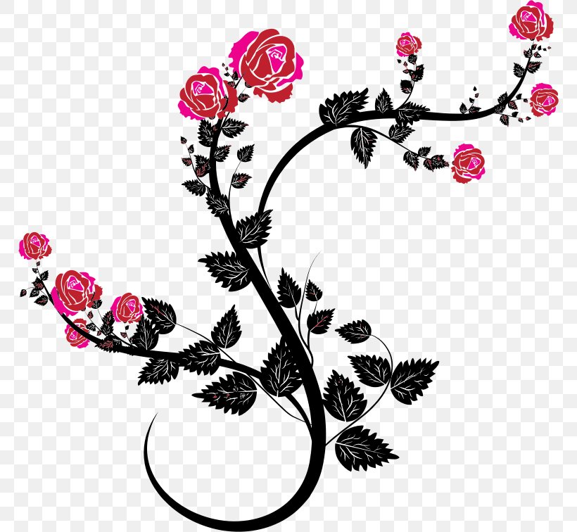 Rose Drawing Flower Clip Art, PNG, 768x756px, Rose, Art, Body Jewelry, Branch, Cherry Blossom Download Free