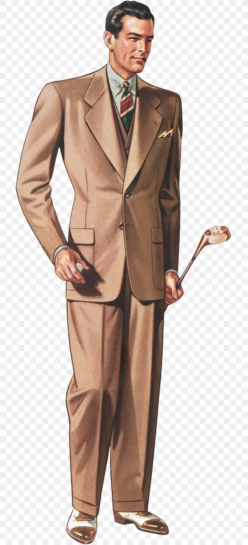 Vintage Clothing Fashion Suit, PNG, 724x1800px, Vintage Clothing, Blazer, Brown, Clothing, Costume Download Free