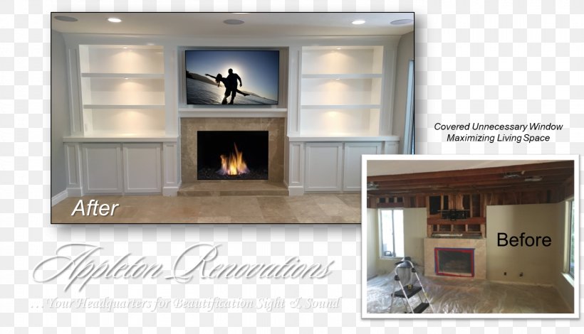 Entertainment Centers & TV Stands Home Theater Systems Furniture Fireplace, PNG, 1555x893px, Entertainment Centers Tv Stands, Appleton, Appleton Renovations, Cinema, Dream Download Free