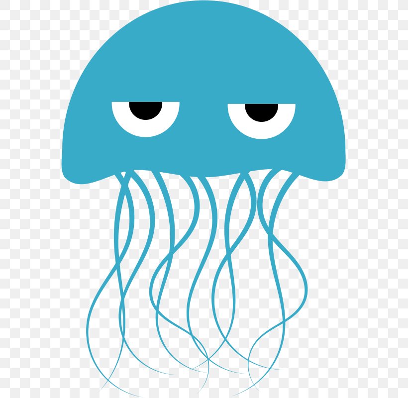 Jellyfish Cartoon Clip Art, PNG, 573x800px, Jellyfish, Area, Artwork, Black And White, Blue Jellyfish Download Free