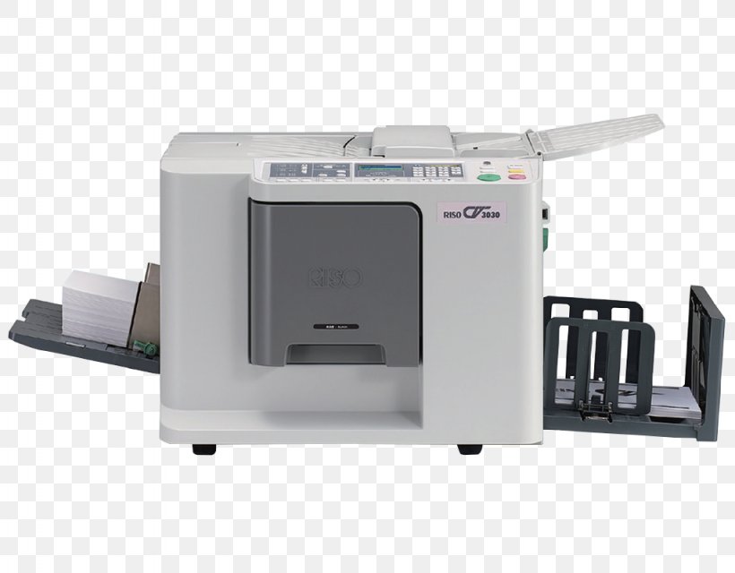 Digital Duplicator Risograph Printer Printing Riso Kagaku Corporation, PNG, 1024x800px, Digital Duplicator, Dots Per Inch, Electronics, Hardware, Ink Download Free