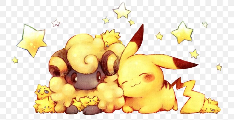 Pikachu Pokémon X And Y Eevee Vaporeon, PNG, 764x422px, Pikachu, Art, Cartoon, Drawing, Eevee Download Free