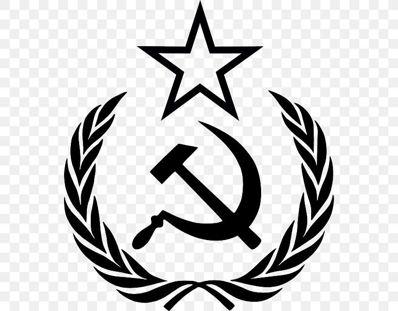 Soviet Union Hammer And Sickle Russian Revolution Clip Art, PNG, 556x640px, Soviet Union, Artwork, Black And White, Communism, Hammer Download Free
