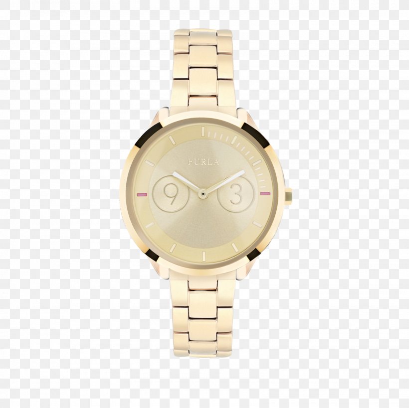 Analog Watch Furla Quartz Clock, PNG, 1600x1600px, Watch, Analog Watch, Beige, Chronograph, Clock Download Free