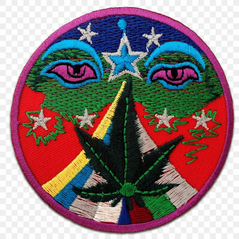 Cannabis Embroidered Patch Iron-on Embroidery Stoner Film, PNG, 1100x1100px, Cannabis, Christmas Ornament, Clothing, Embroidered Patch, Embroidery Download Free
