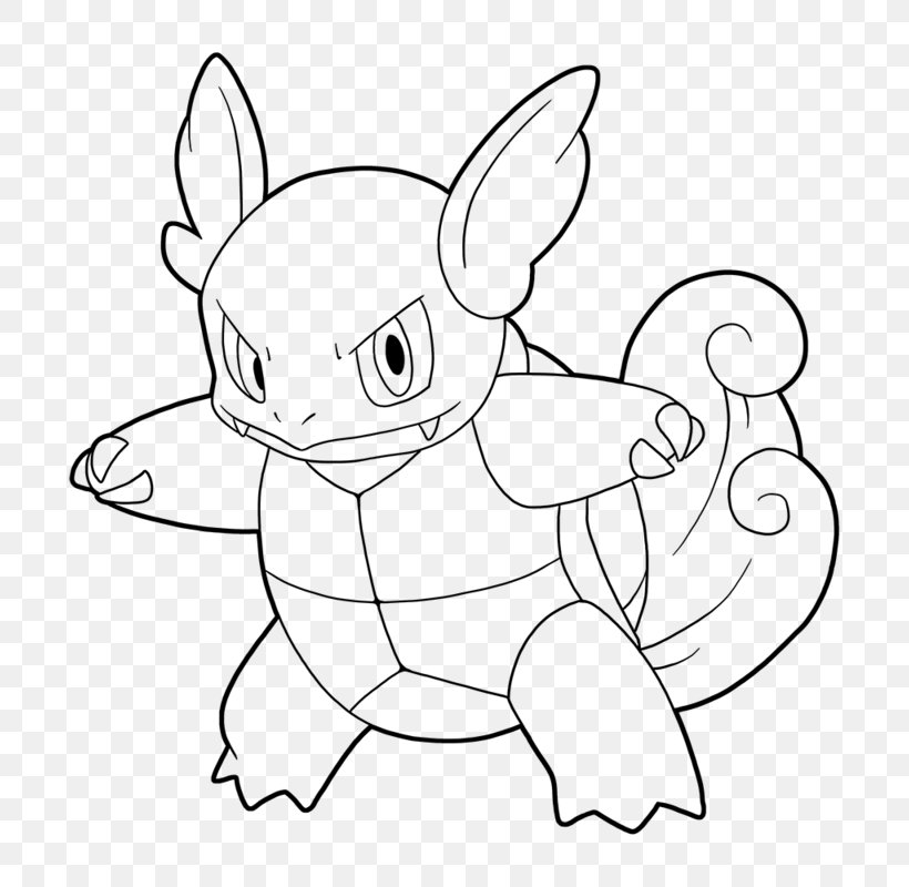 Coloring Book Squirtle Pikachu Pokémon Wartortle, PNG, 800x800px, Watercolor, Cartoon, Flower, Frame, Heart Download Free