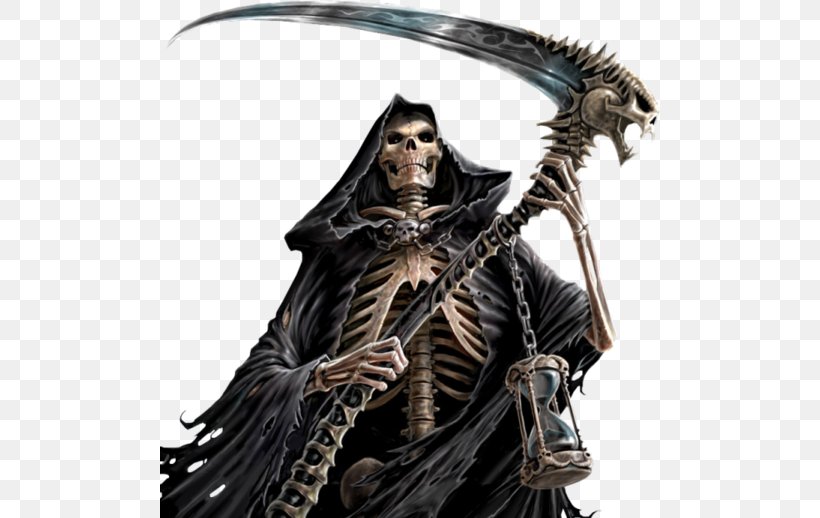Death Father Time Grim Reaper Clip Art, PNG, 500x518px, Death, Cold Weapon, Drawing, Father Time, Fictional Character Download Free