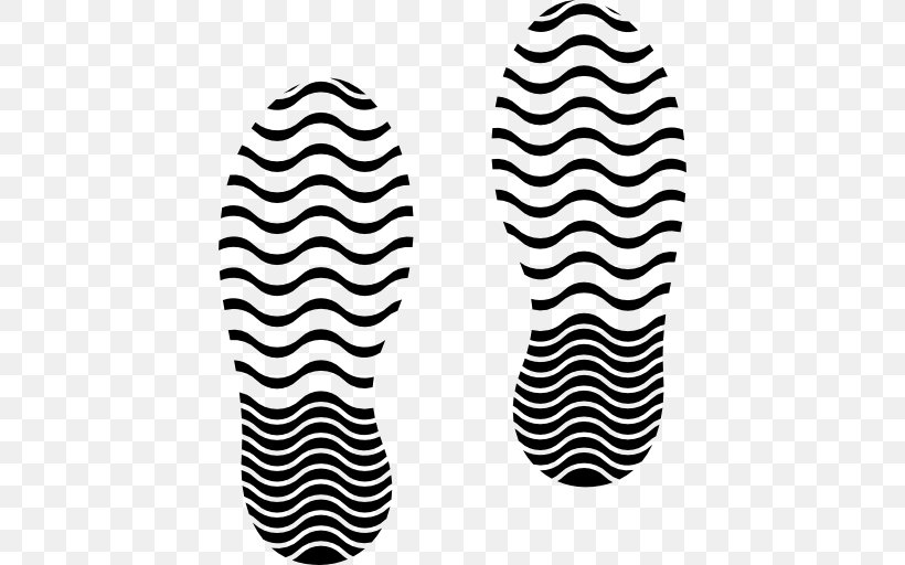 Footprint Shoe Sneakers Clip Art, PNG, 512x512px, Footprint, Area, Black, Black And White, Footwear Download Free