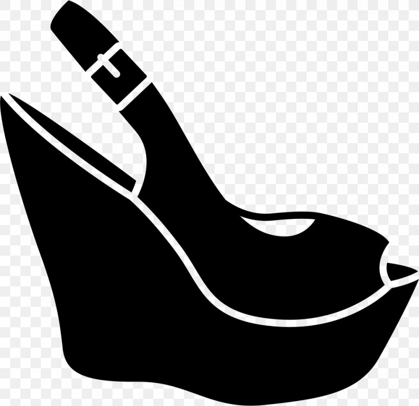 Wedge High-heeled Shoe Strap, PNG, 980x950px, Wedge, Black, Black And White, Boot, Clothing Download Free
