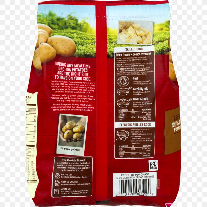 Potatoes O'Brien Bell Pepper Ore-Ida Recipe, PNG, 1800x1800px, Bell Pepper, Breakfast, Casserole, Com, Flavor Download Free