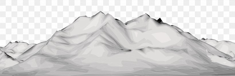 Snowy Mountains Light, PNG, 2591x841px, Snowy Mountains, Artwork, Black And White, Drawing, Glacial Landform Download Free