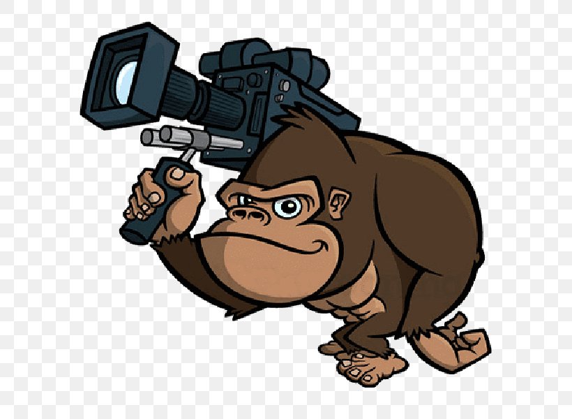 Gorilla Ape Cartoon Chimpanzee Primate, PNG, 600x600px, Gorilla, Ape, Art, Bear, Carnivoran Download Free