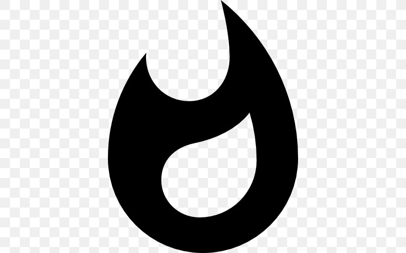 Flame, PNG, 512x512px, Flame, Black, Black And White, Crescent, Fire Download Free