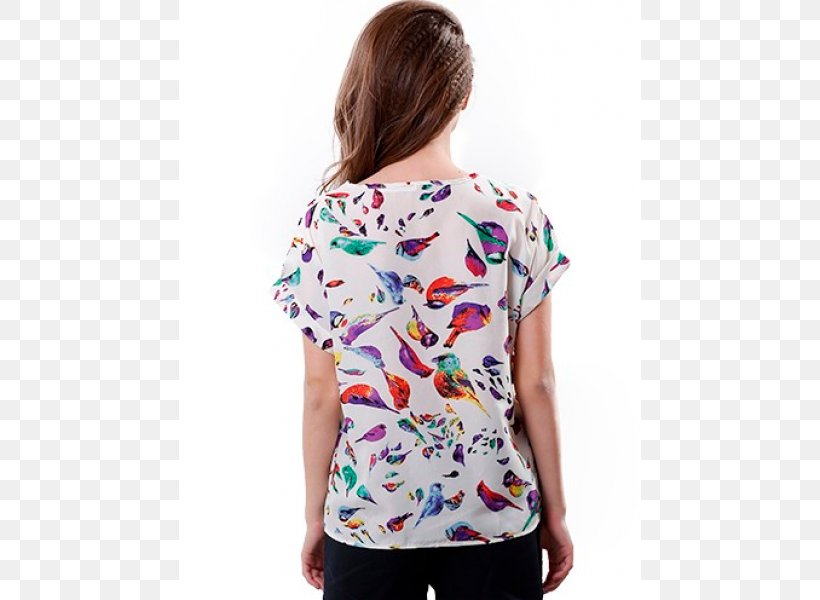 T-shirt Blouse Sleeve Chiffon Bird, PNG, 600x600px, Tshirt, Bird, Blouse, Chiffon, Clothing Download Free