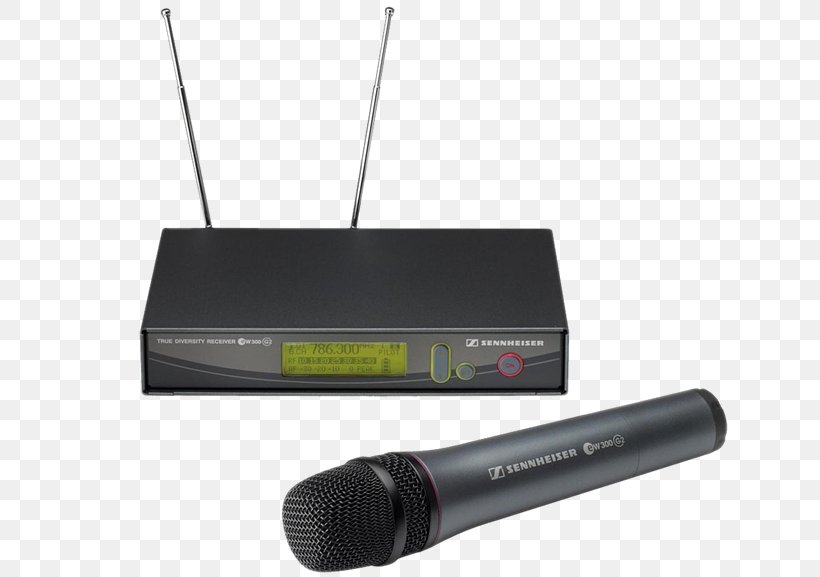 Wireless Microphone Sennheiser In-ear Monitor Sound Reinforcement System, PNG, 640x577px, Microphone, Audio, Audio Equipment, Electronic Device, Electronics Download Free
