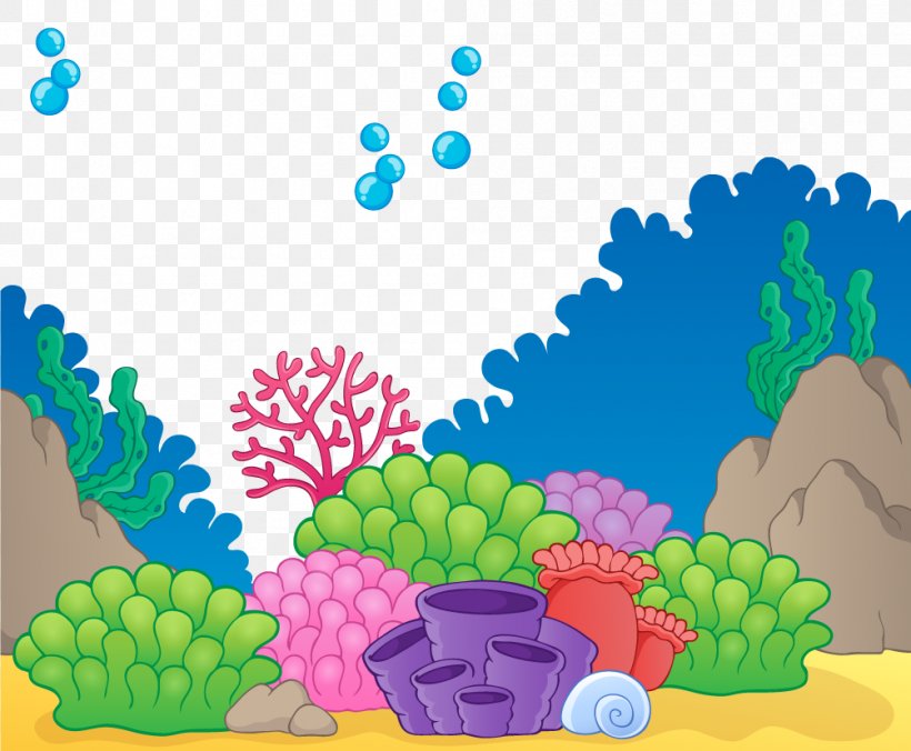 Cartoon Illustration, PNG, 1003x827px, Cartoon, Animation, Art, Biome, Coral Download Free
