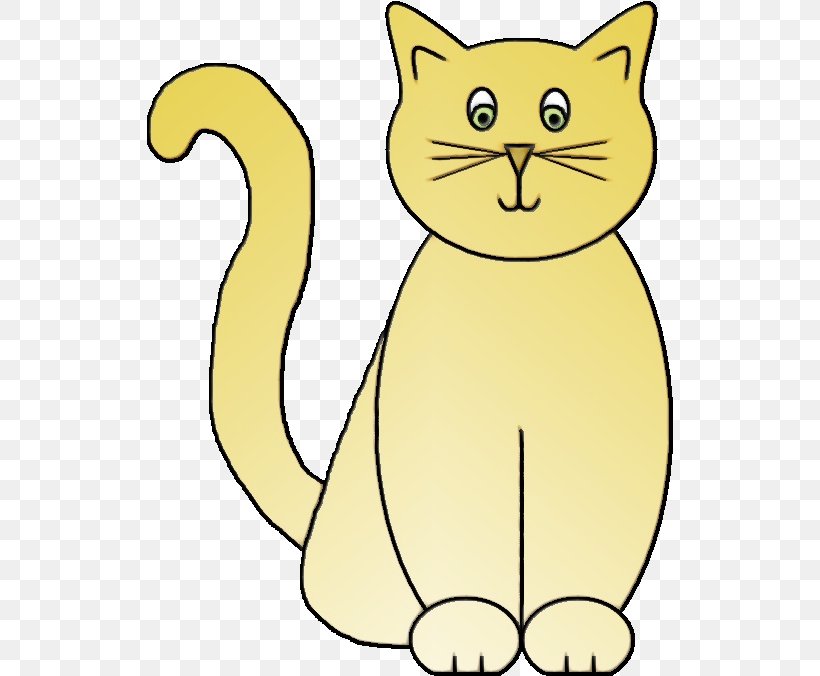 Cat Cartoon Small To Medium-sized Cats White Clip Art, PNG, 527x676px, Watercolor, Cartoon, Cat, Line Art, Paint Download Free