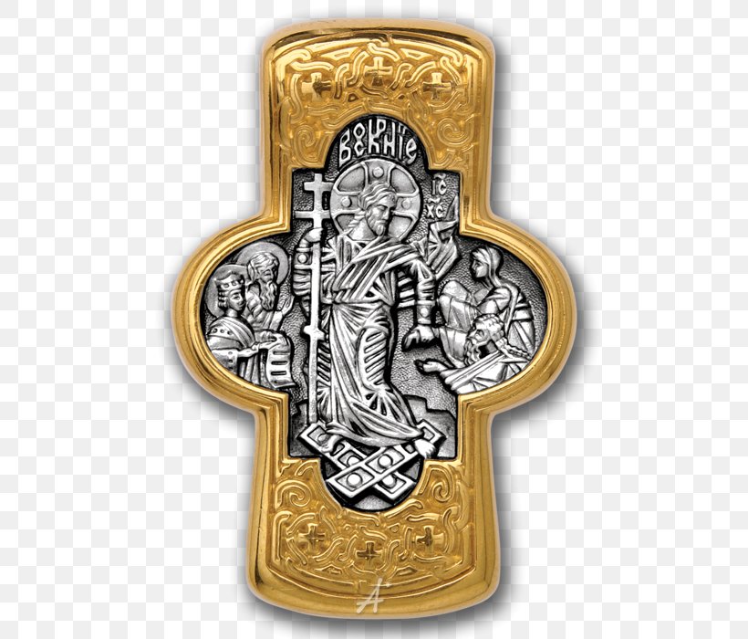 Russian Orthodox Cross Orthodox Christianity Crucifix Gold, PNG, 700x700px, Cross, Badge, Brass, Charms Pendants, Christ Pantocrator Download Free