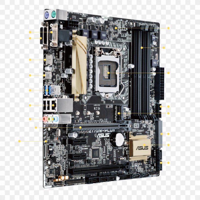 Intel Core I5 DDR4 SDRAM LGA 1151 MicroATX, PNG, 1000x1000px, Intel, Asus, Atx, Computer Case, Computer Component Download Free