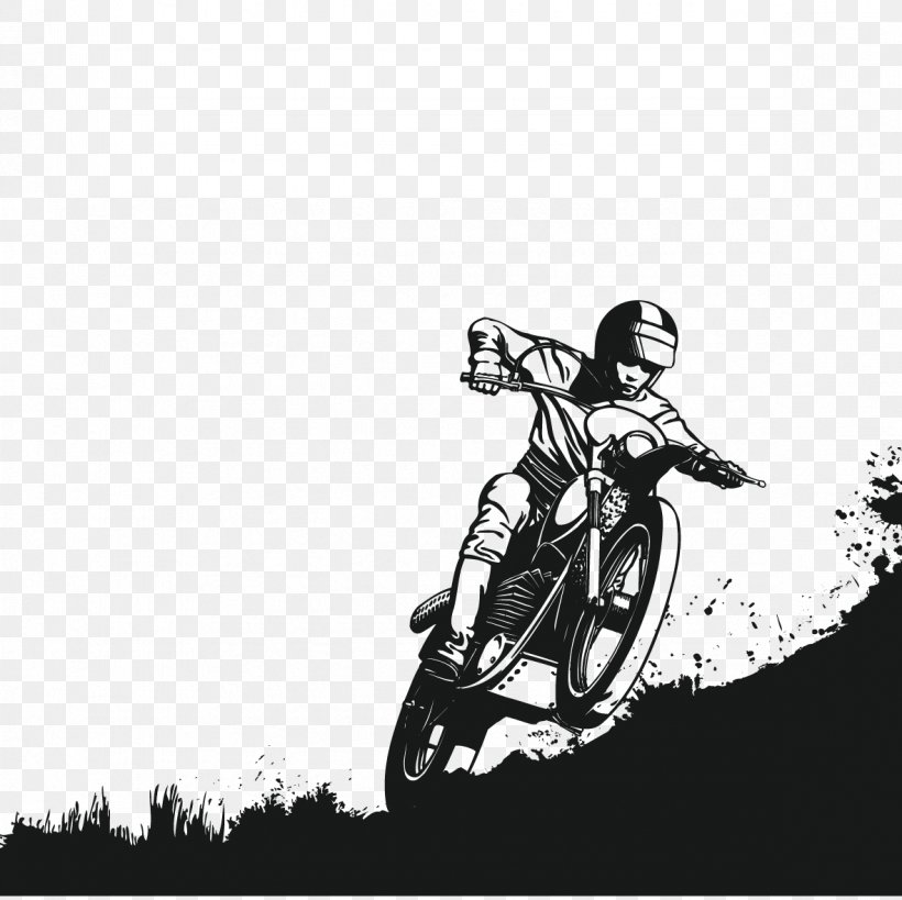 People Riding A Motorcycle, PNG, 1181x1181px, Motorcycle Helmets, Bicycle, Black And White, Dirt Bike, Extreme Sport Download Free