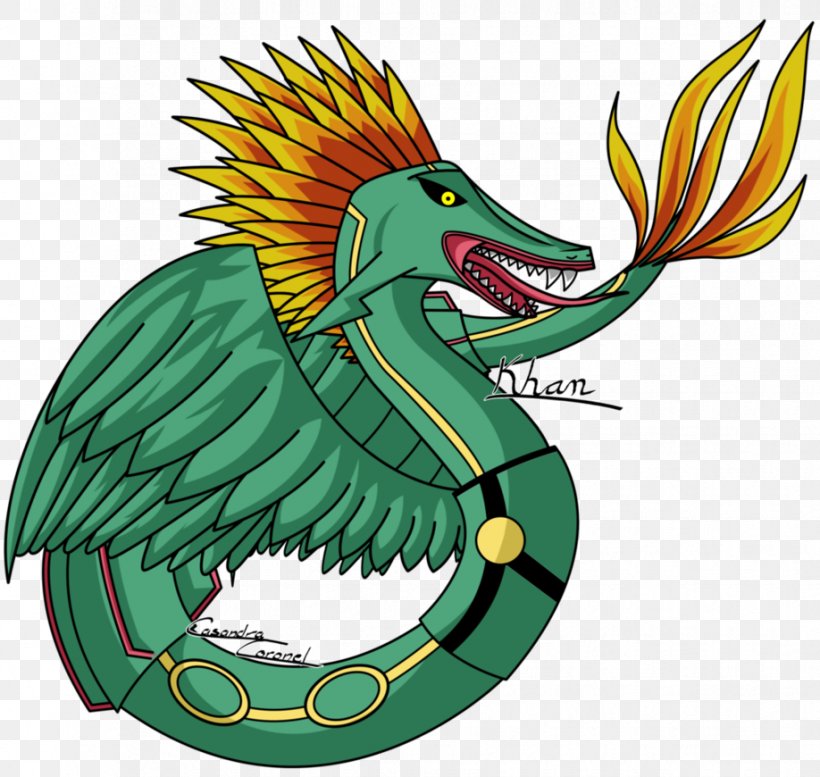 Rayquaza Dragon Quetzalcoatl Pokémon Trading Card Game Tezcatlipoca, PNG, 918x870px, Rayquaza, Art, Cartoon, Deviantart, Dragon Download Free