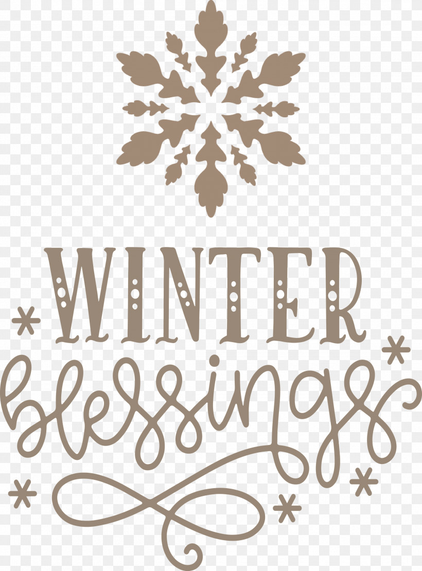 Winter Blessings, PNG, 2215x2999px, Winter Blessings, Floral Design, Leaf, Line, Logo Download Free