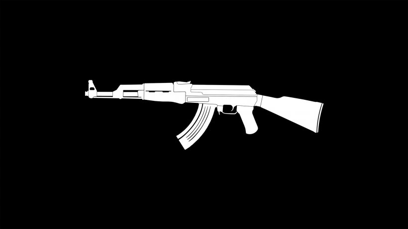 AK-47 T-shirt Weapon Firearm Desktop Wallpaper, PNG, 1920x1080px, Watercolor, Cartoon, Flower, Frame, Heart Download Free
