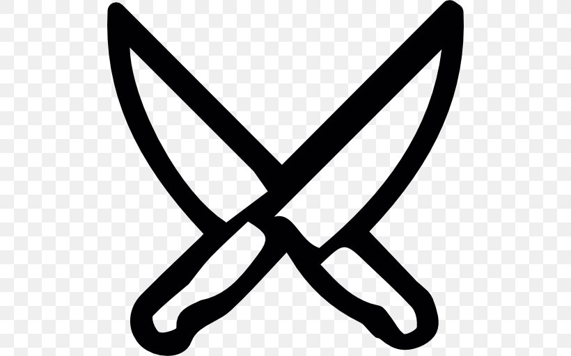 Knife Blade, PNG, 512x512px, Knife, Area, Black And White, Blade, Logo Download Free