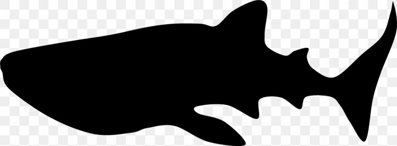 Silhouette Whale Shark Clip Art, PNG, 1077x397px, Silhouette, Animal, Black, Black And White, Carnivoran Download Free