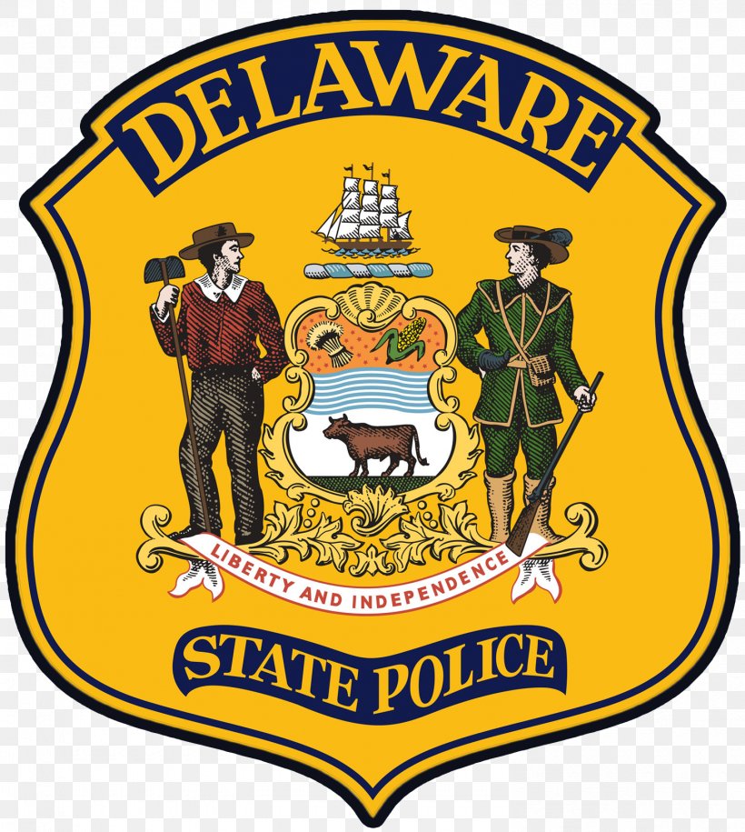 Bear New Castle Dover Delaware State Police Trooper, PNG, 1490x1663px, Bear, Area, Badge, Brand, Crest Download Free