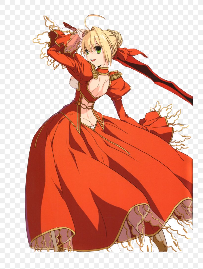 Saber Fate/Extra Fate/stay Night Fate/Grand Order Type-Moon, PNG, 736x1086px, Watercolor, Cartoon, Flower, Frame, Heart Download Free