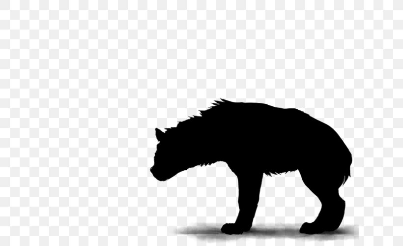 Cat Silhouette, PNG, 640x500px, Hyena, American Black Bear, Animal, Animal Figure, Bear Download Free