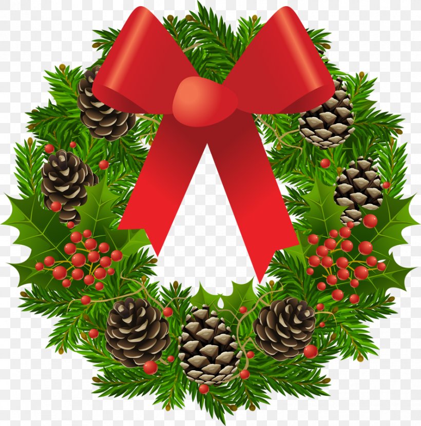 Christmas Wreath Garland Free Content Clip Art, PNG, 888x900px, Christmas, Candle, Christmas Decoration, Christmas Ornament, Conifer Download Free