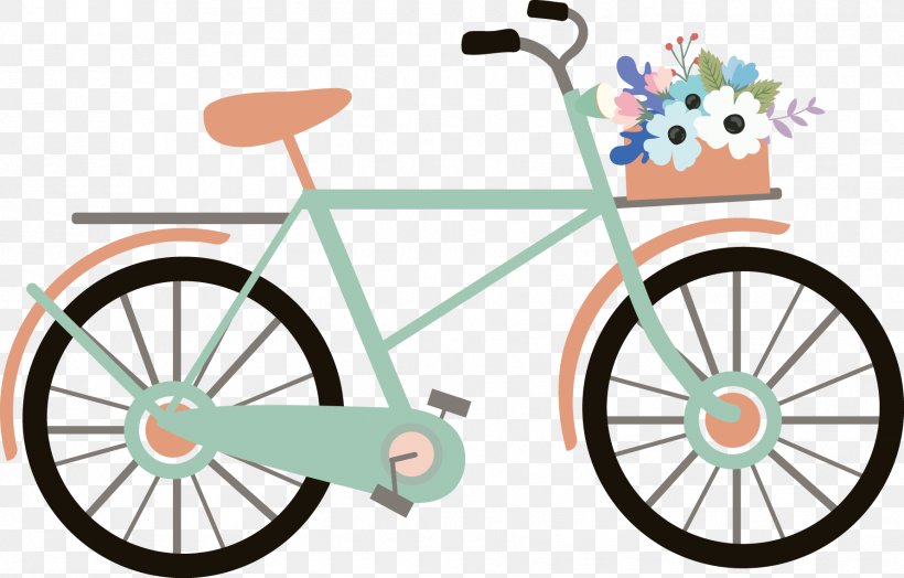 Bicycle Adobe Illustrator Computer File, PNG, 1782x1140px, Bicycle, Balloon, Bicycle Accessory, Bicycle Drivetrain Part, Bicycle Frame Download Free