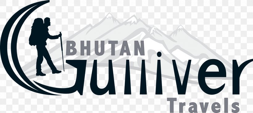 Gulliver's Travels Thimphu Logo Brand, PNG, 2048x919px, Thimphu, Area, Awe, Bhutan, Black And White Download Free