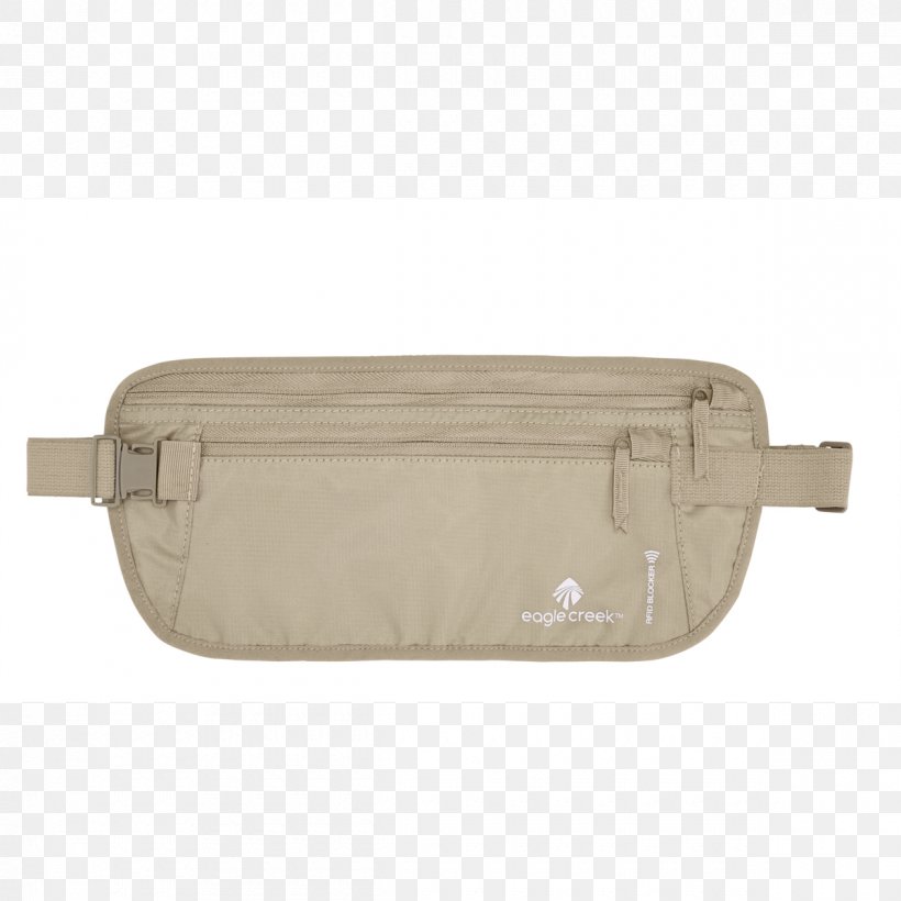 Money Belt Eagle Creek Travel Radio-frequency Identification Bum Bags, PNG, 1200x1200px, Money Belt, Backpack, Bag, Baggage, Beige Download Free